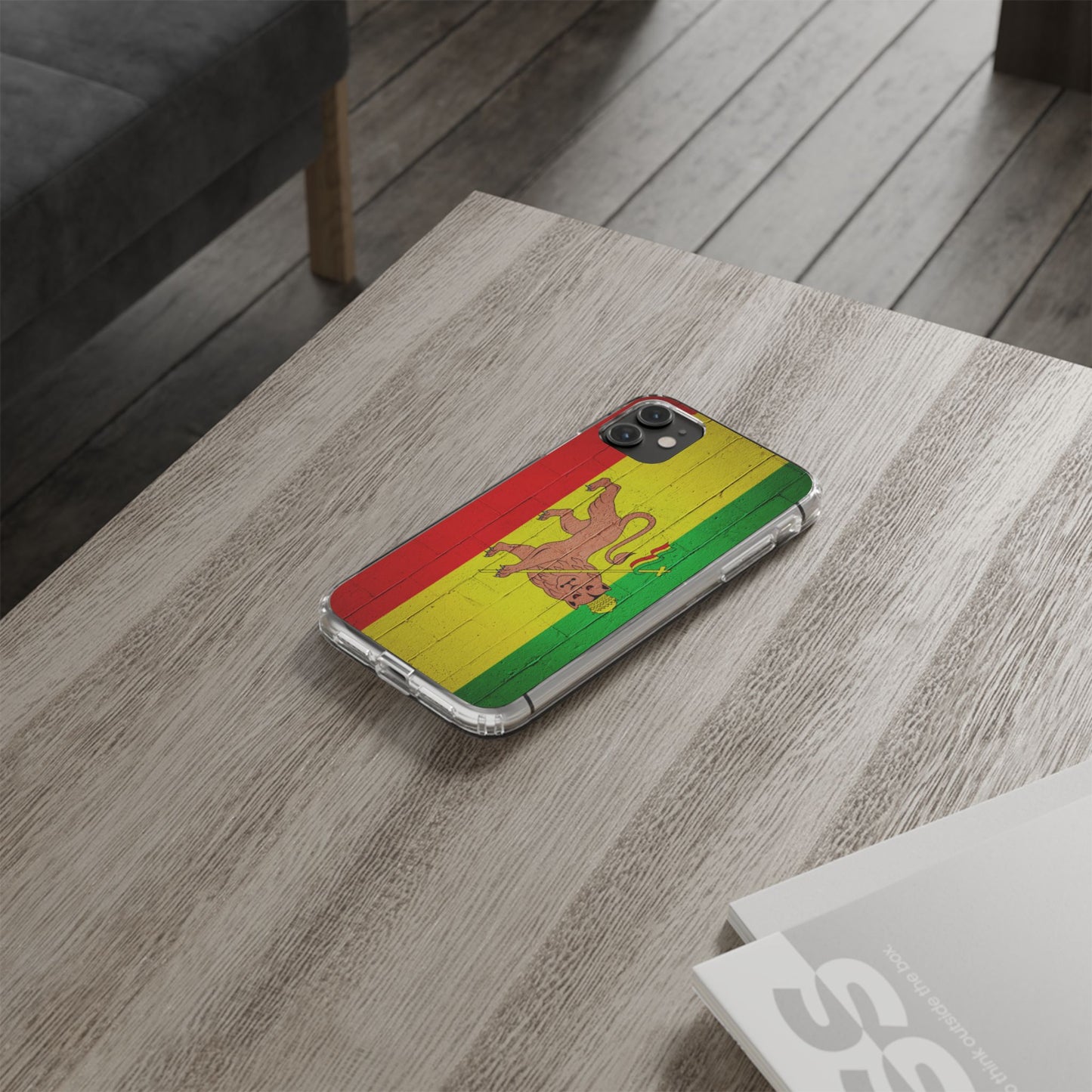 Vibrant Rastafarian Flag Phone Case, Impact-Resistant Cover, Customizable Gift for Music Lovers, iPhone and Samsung