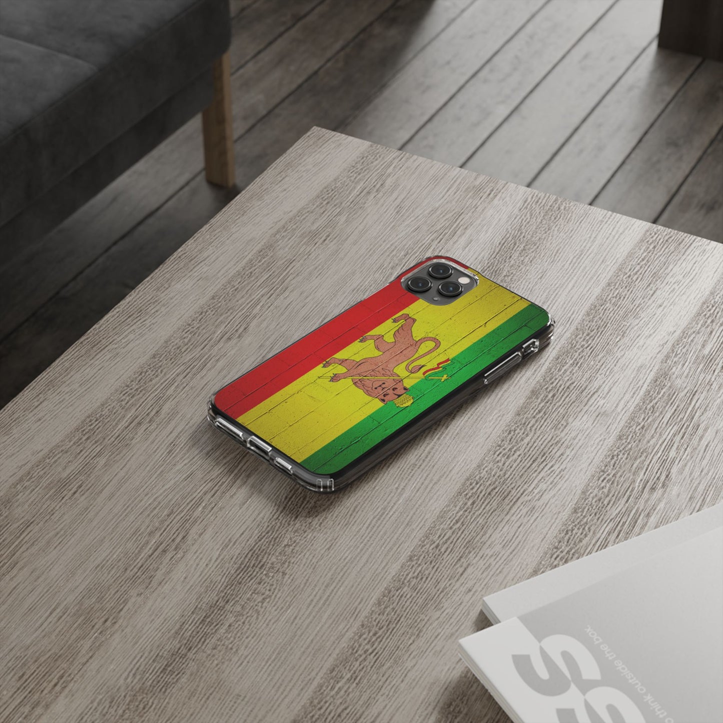 Vibrant Rastafarian Flag Phone Case, Impact-Resistant Cover, Customizable Gift for Music Lovers, iPhone and Samsung