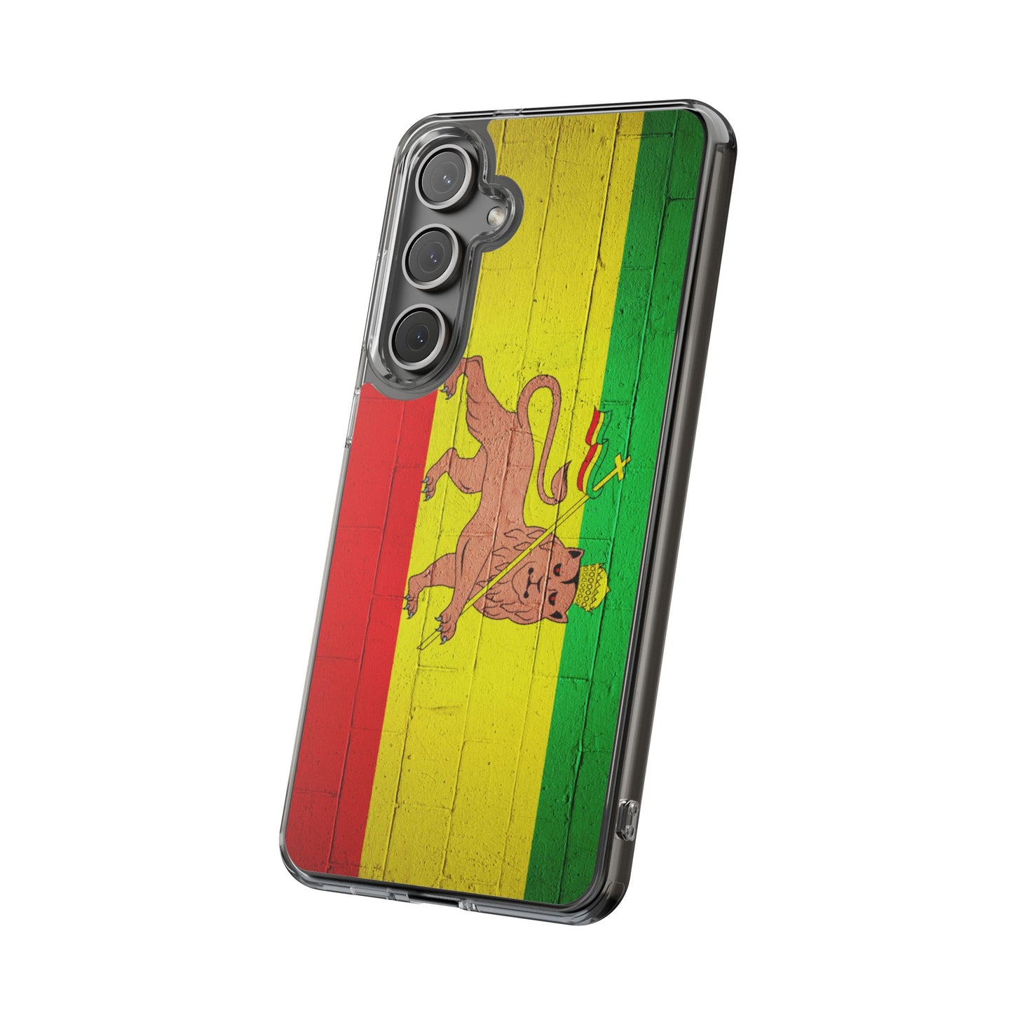 Vibrant Rastafarian Flag Phone Case, Impact-Resistant Cover, Customizable Gift for Music Lovers, iPhone and Samsung