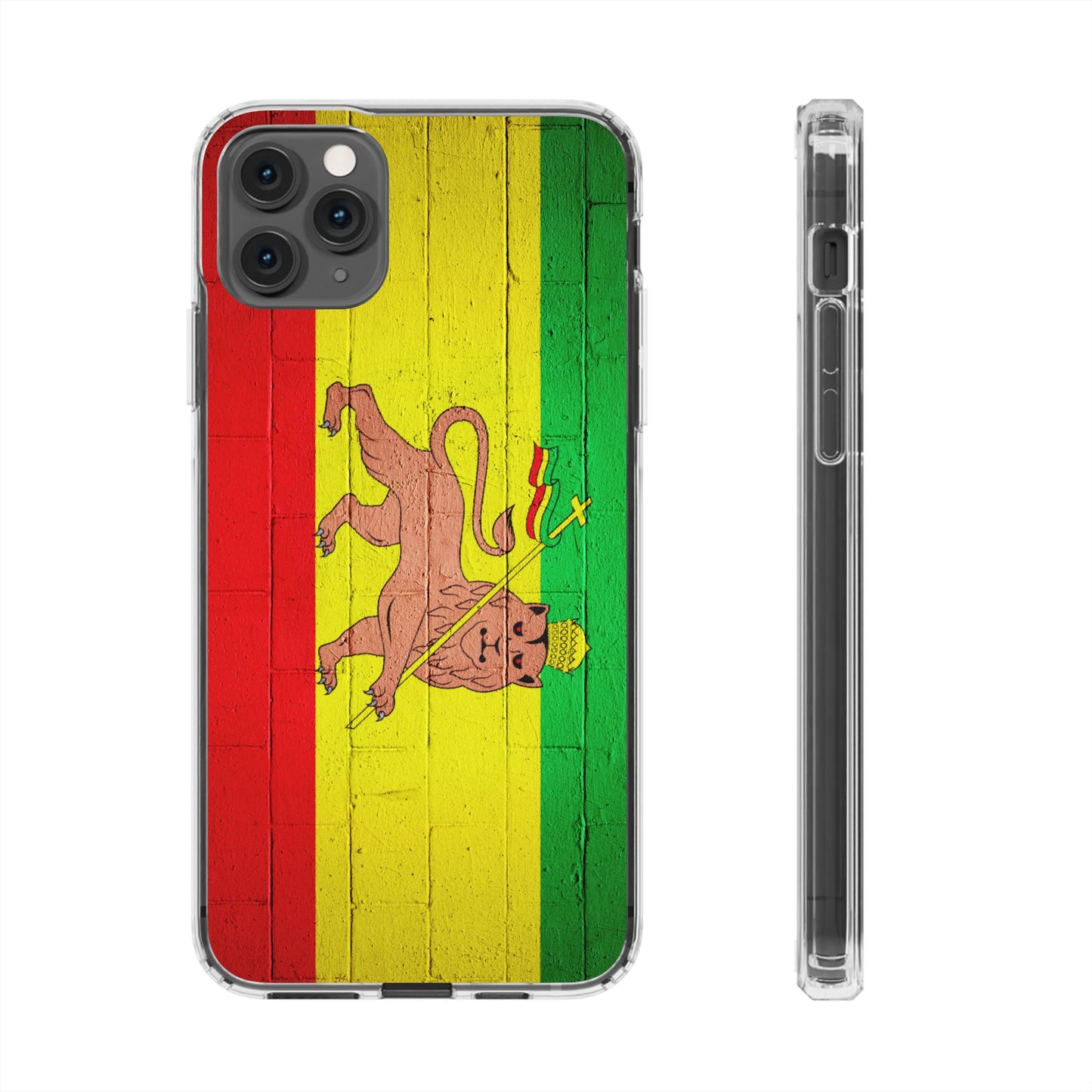 Vibrant Rastafarian Flag Phone Case, Impact-Resistant Cover, Customizable Gift for Music Lovers, iPhone and Samsung