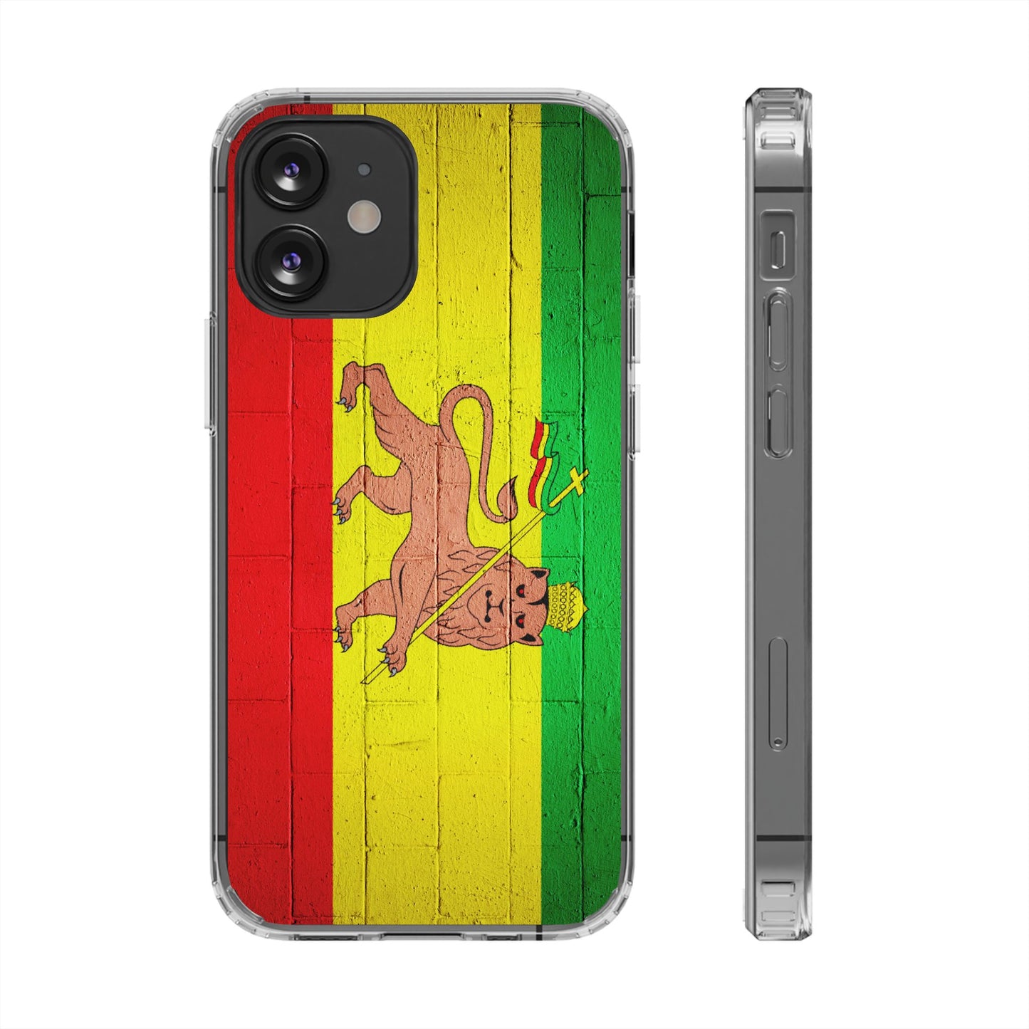Vibrant Rastafarian Flag Phone Case, Impact-Resistant Cover, Customizable Gift for Music Lovers, iPhone and Samsung