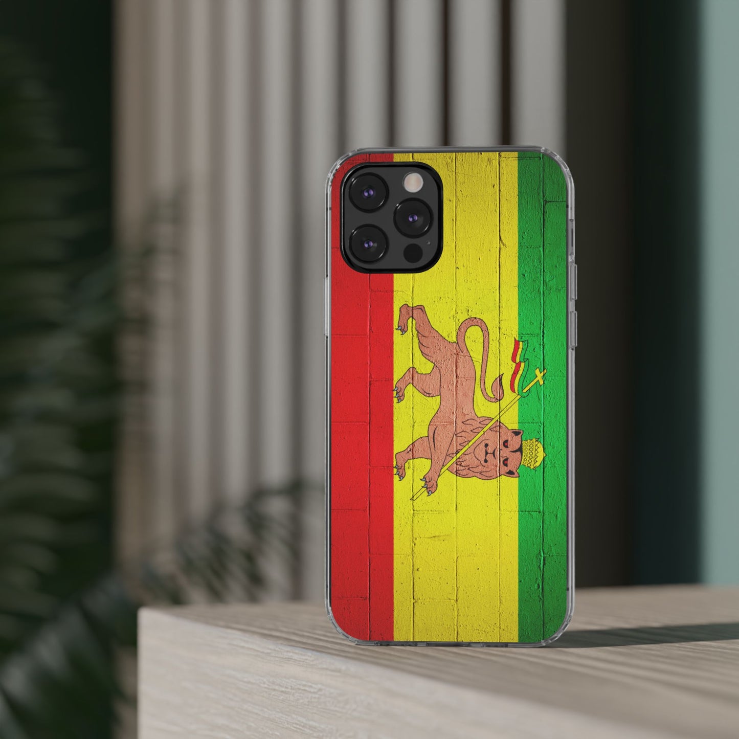 Vibrant Rastafarian Flag Phone Case, Impact-Resistant Cover, Customizable Gift for Music Lovers, iPhone and Samsung