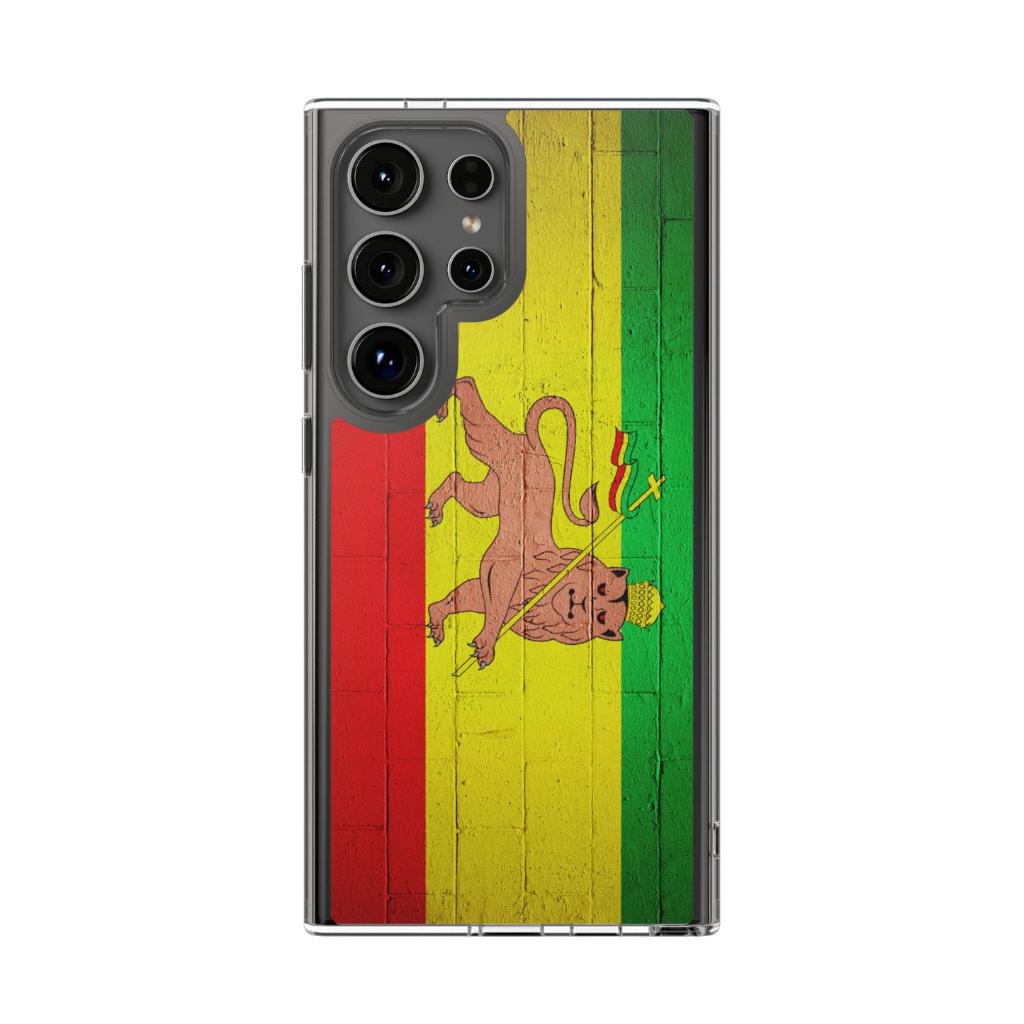 Vibrant Rastafarian Flag Phone Case, Impact-Resistant Cover, Customizable Gift for Music Lovers, iPhone and Samsung