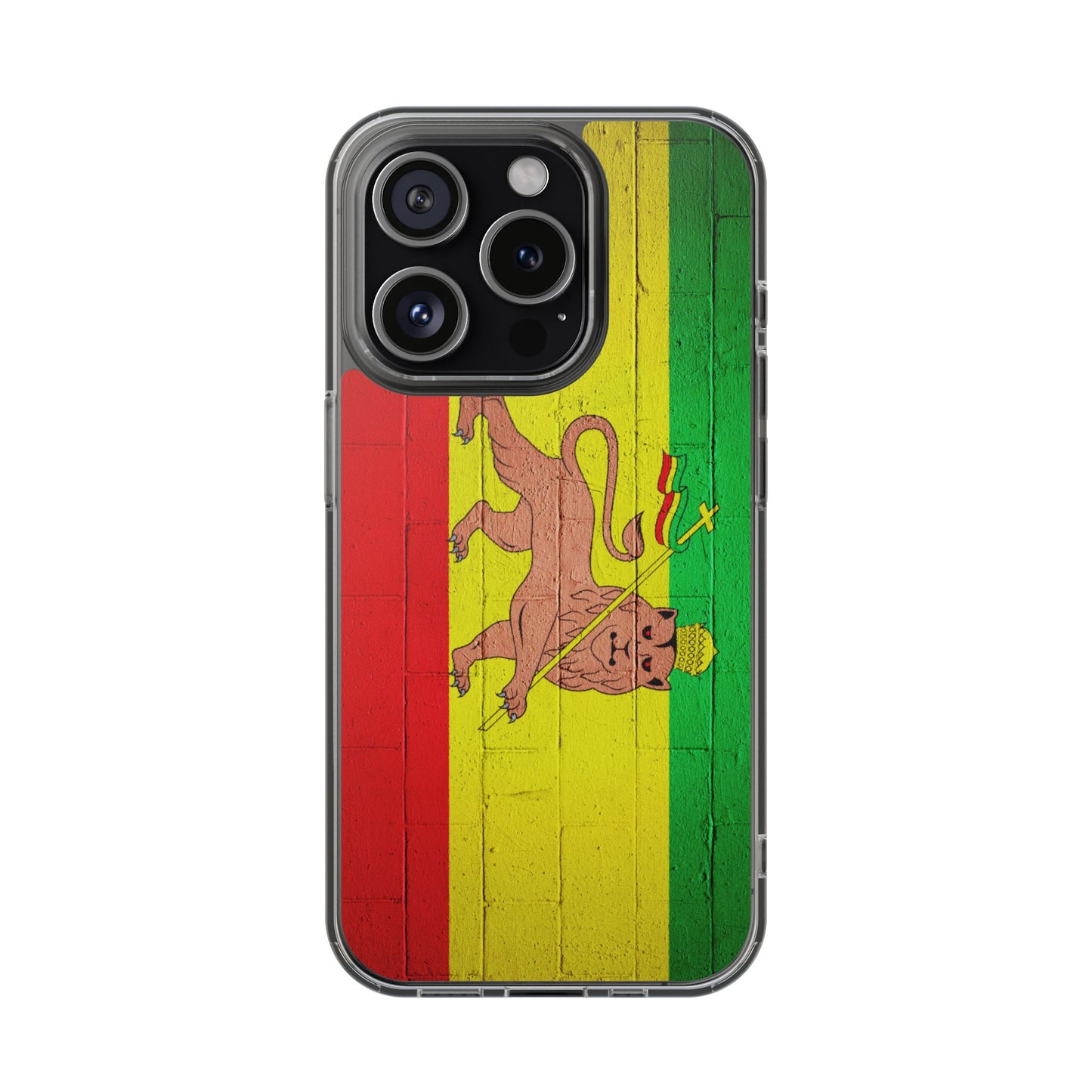 Vibrant Rastafarian Flag Phone Case, Impact-Resistant Cover, Customizable Gift for Music Lovers, iPhone and Samsung