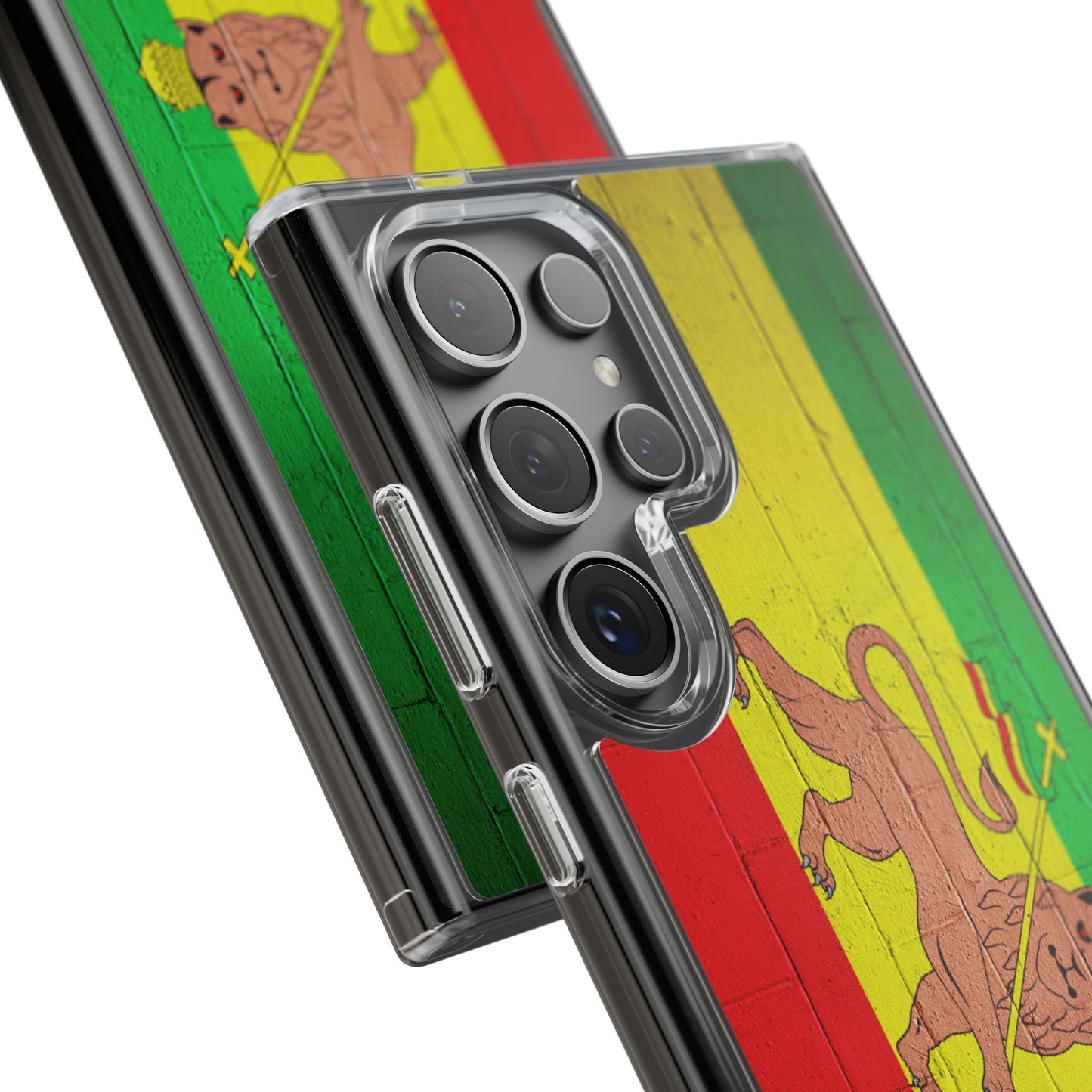 Vibrant Rastafarian Flag Phone Case, Impact-Resistant Cover, Customizable Gift for Music Lovers, iPhone and Samsung