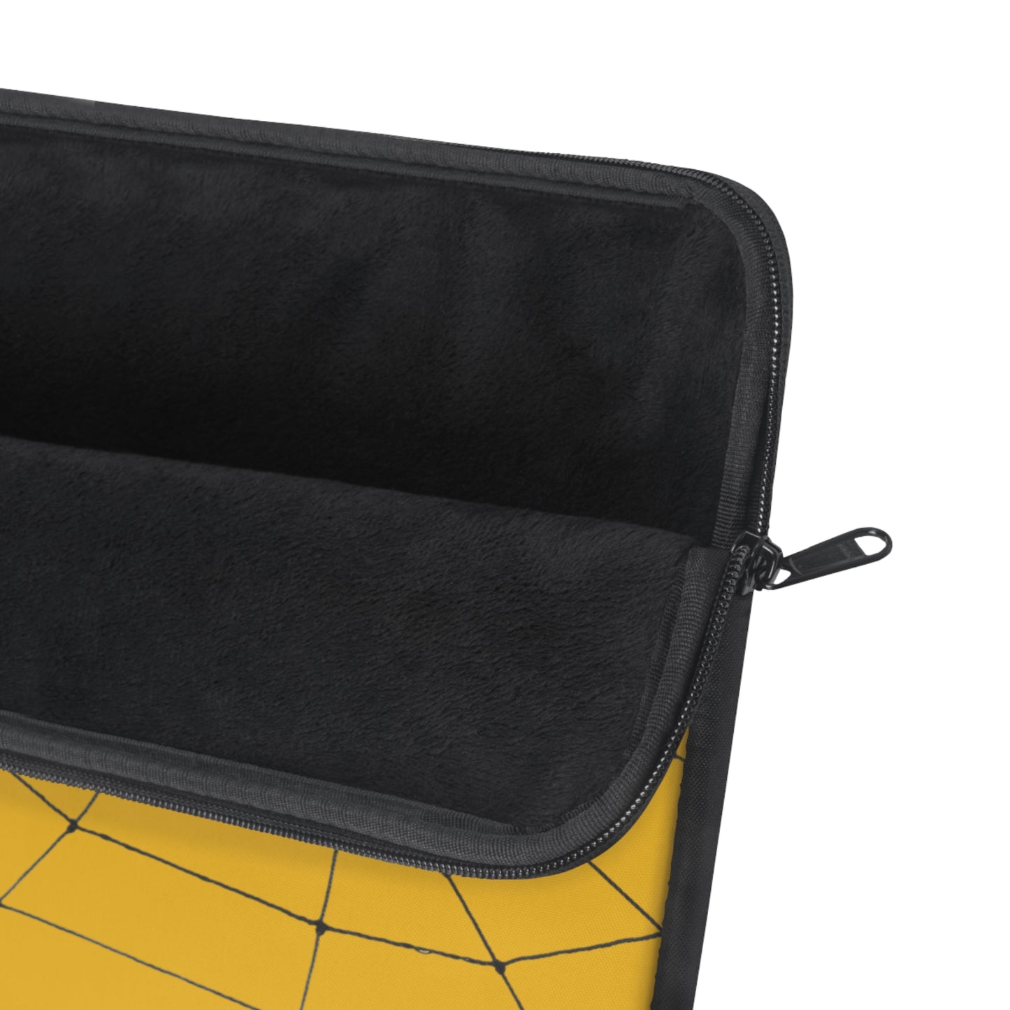 Spider in Web on Yellow Laptop Sleeve | Unique Laptop Case for Teens, Gift for Artists, Computer Sleeve, Geeky Tech Accessories