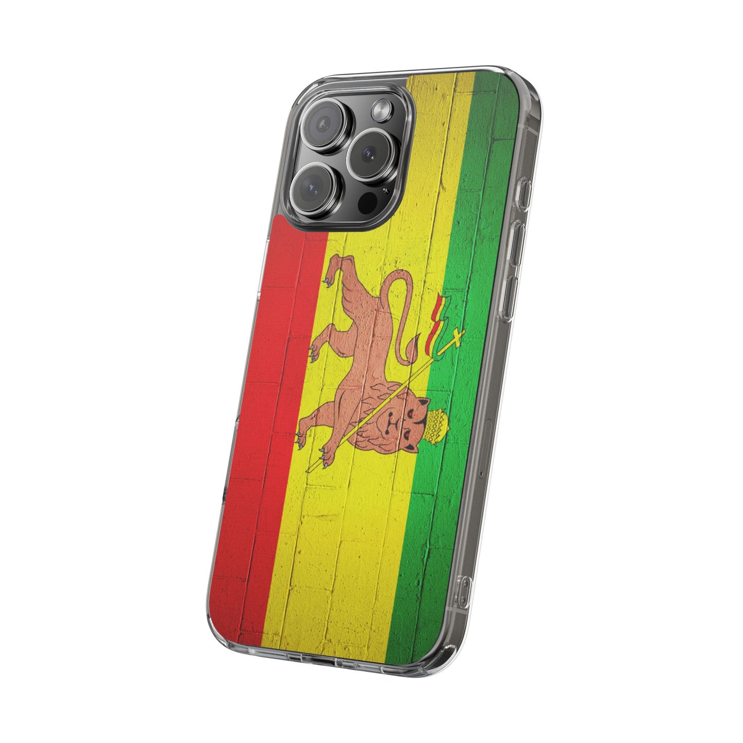 Vibrant Rastafarian Flag Phone Case, Impact-Resistant Cover, Customizable Gift for Music Lovers, iPhone and Samsung
