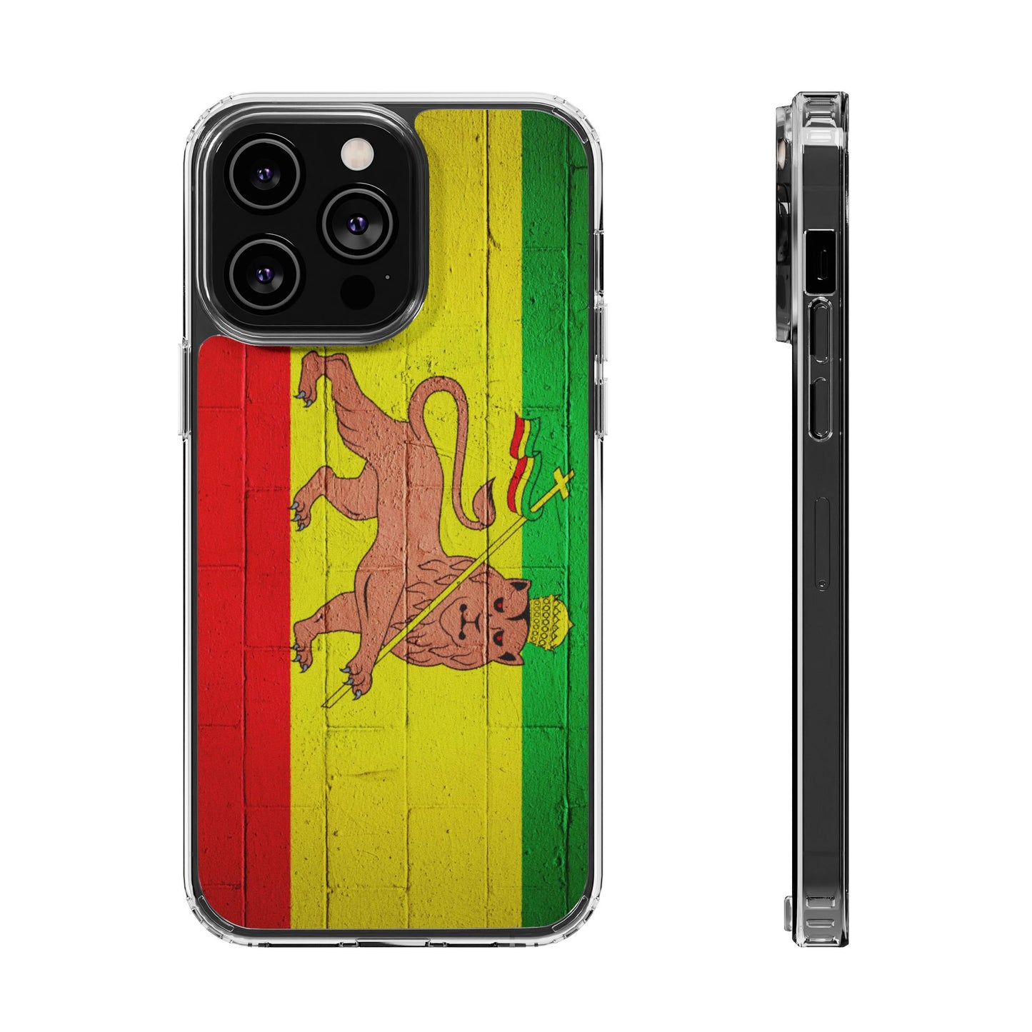 Vibrant Rastafarian Flag Phone Case, Impact-Resistant Cover, Customizable Gift for Music Lovers, iPhone and Samsung