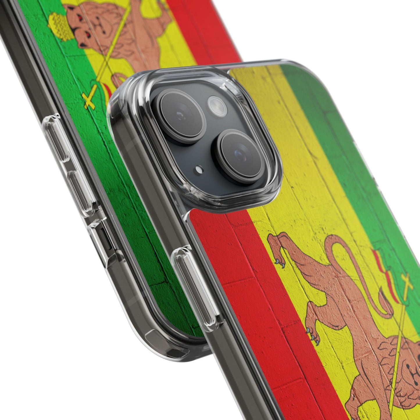 Vibrant Rastafarian Flag Phone Case, Impact-Resistant Cover, Customizable Gift for Music Lovers, iPhone and Samsung