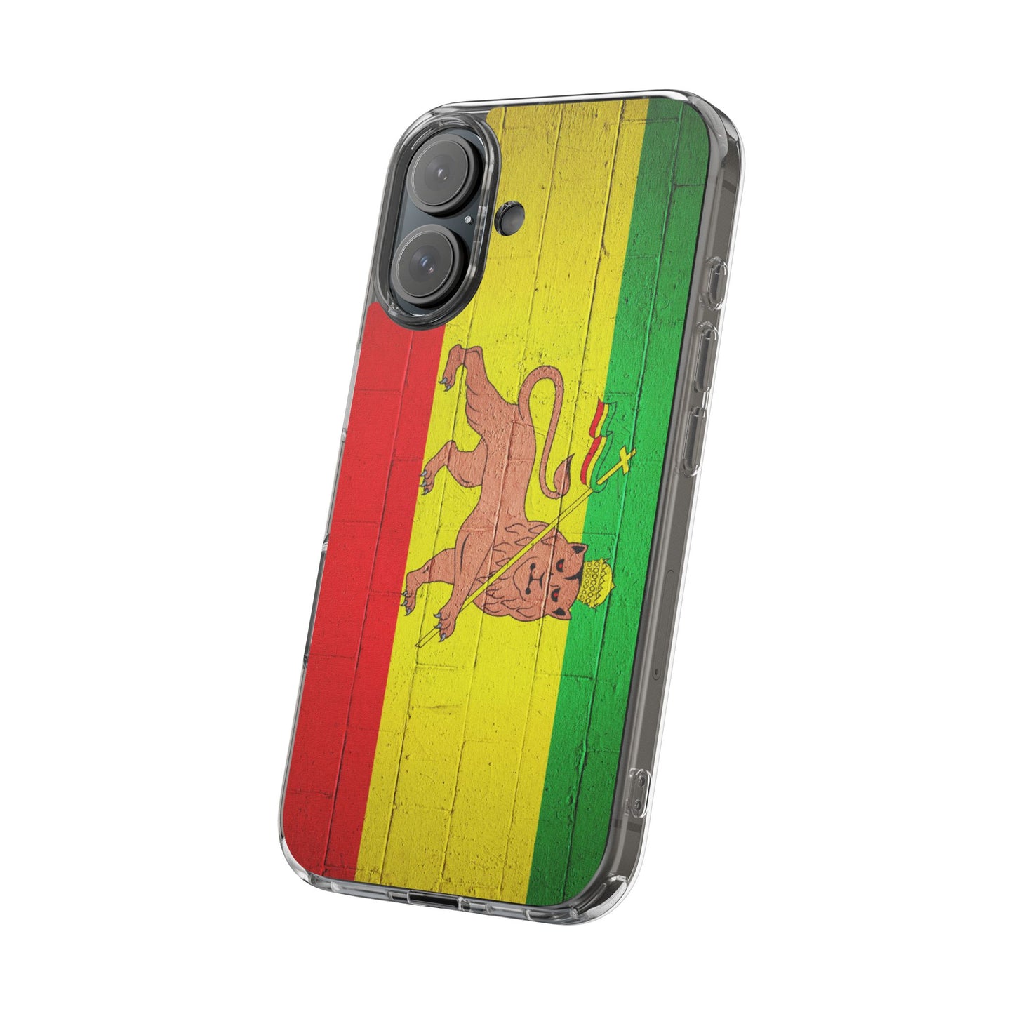 Vibrant Rastafarian Flag Phone Case, Impact-Resistant Cover, Customizable Gift for Music Lovers, iPhone and Samsung