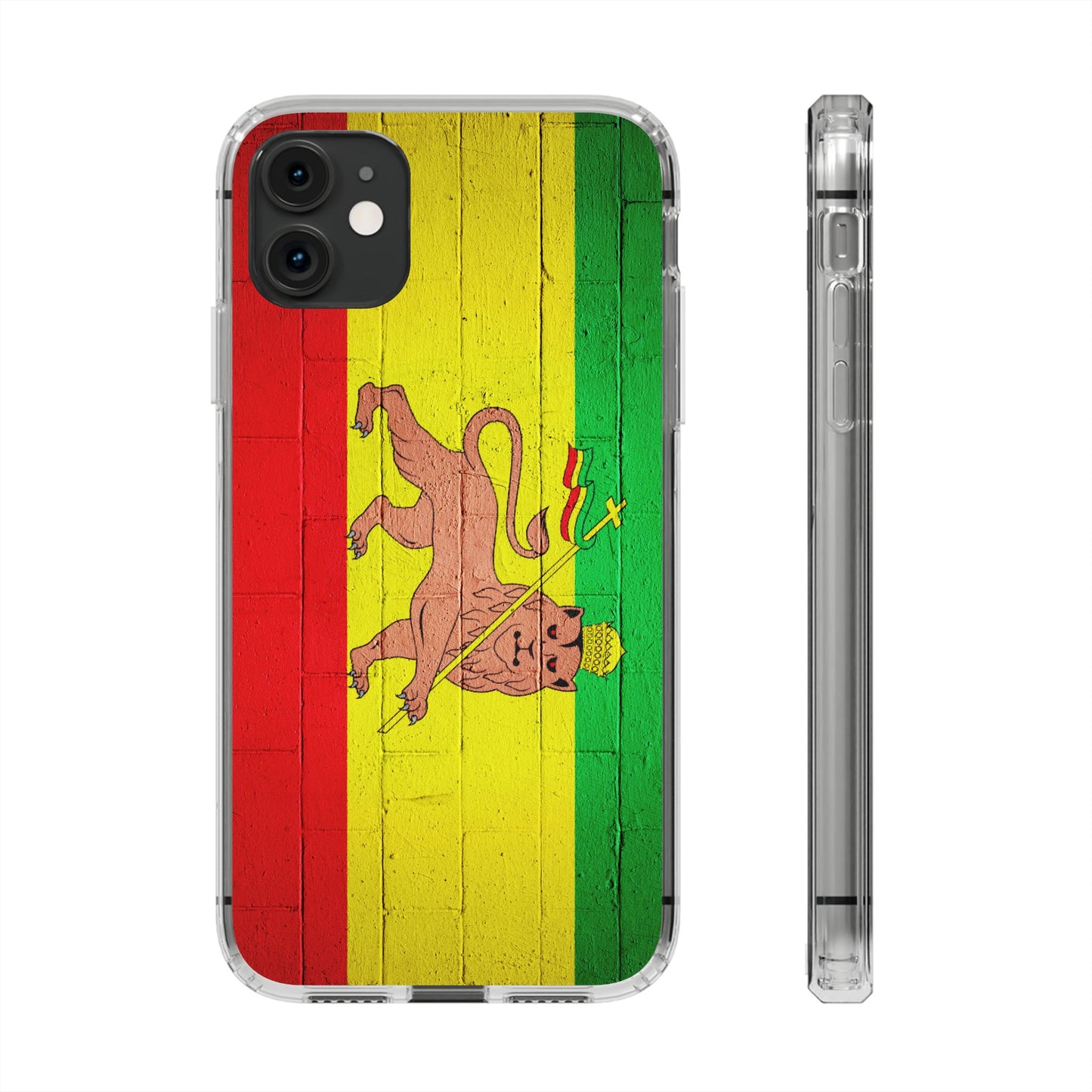 Vibrant Rastafarian Flag Phone Case, Impact-Resistant Cover, Customizable Gift for Music Lovers, iPhone and Samsung
