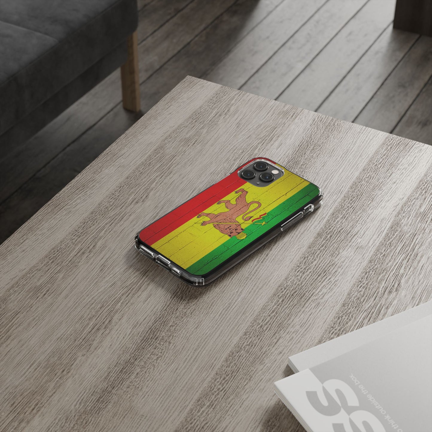 Vibrant Rastafarian Flag Phone Case, Impact-Resistant Cover, Customizable Gift for Music Lovers, iPhone and Samsung