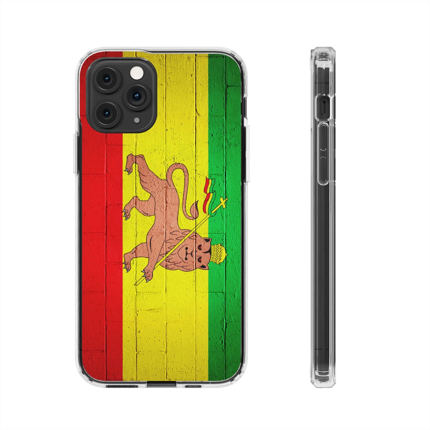 Vibrant Rastafarian Flag Phone Case, Impact-Resistant Cover, Customizable Gift for Music Lovers, iPhone and Samsung