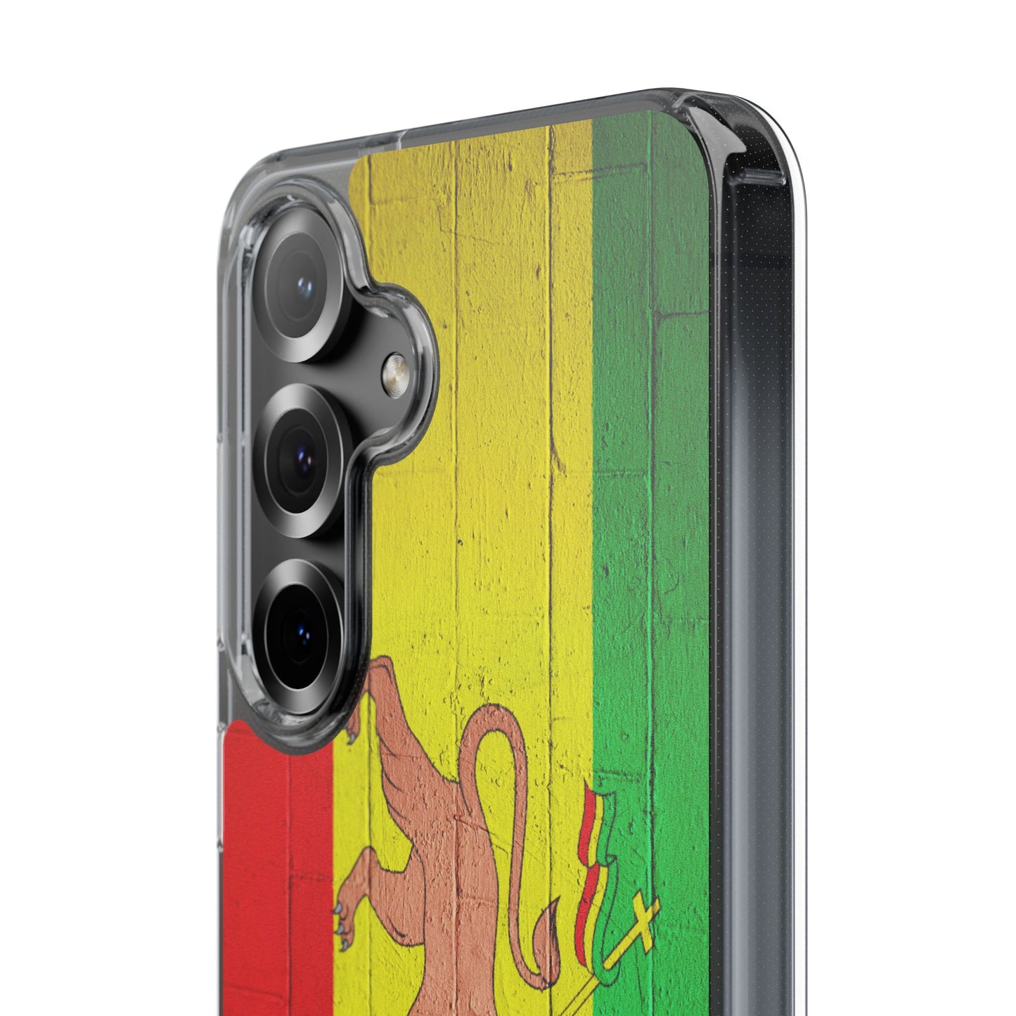 Vibrant Rastafarian Flag Phone Case, Impact-Resistant Cover, Customizable Gift for Music Lovers, iPhone and Samsung