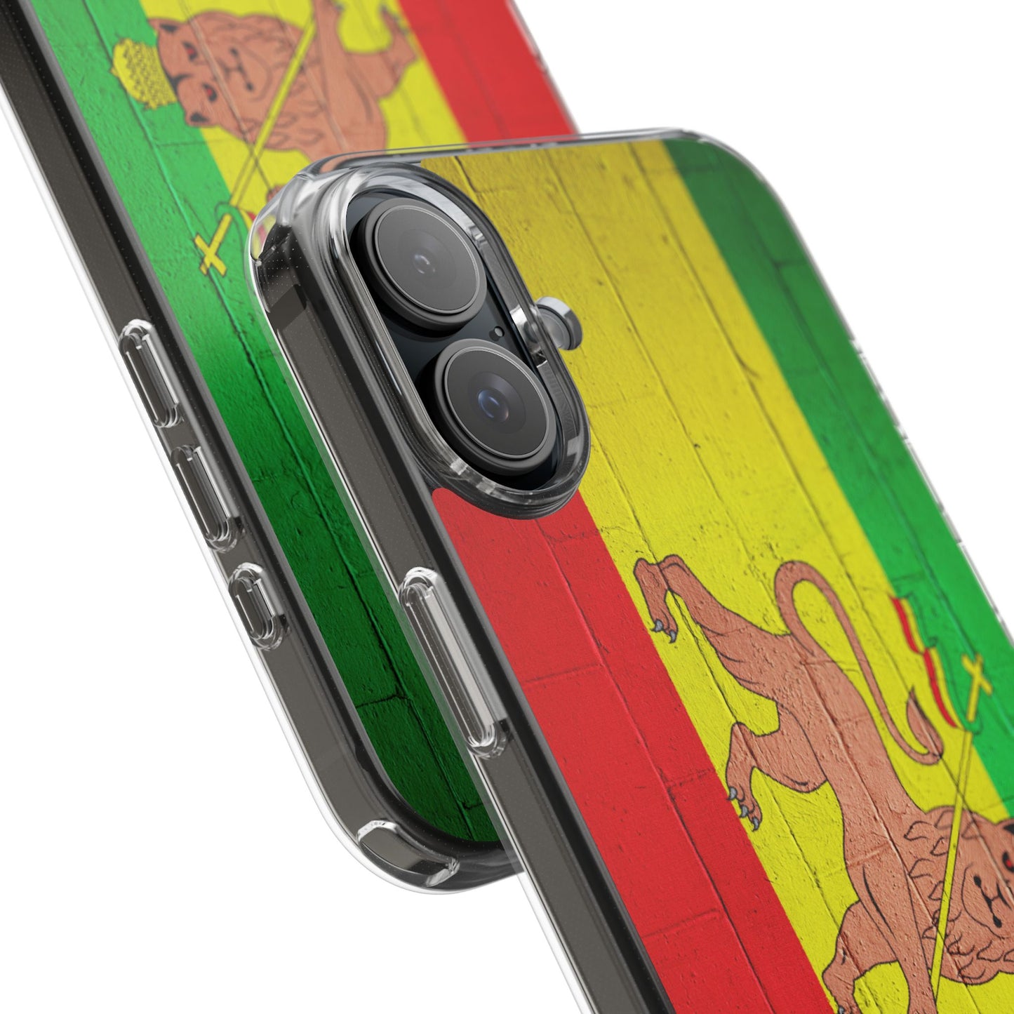 Vibrant Rastafarian Flag Phone Case, Impact-Resistant Cover, Customizable Gift for Music Lovers, iPhone and Samsung