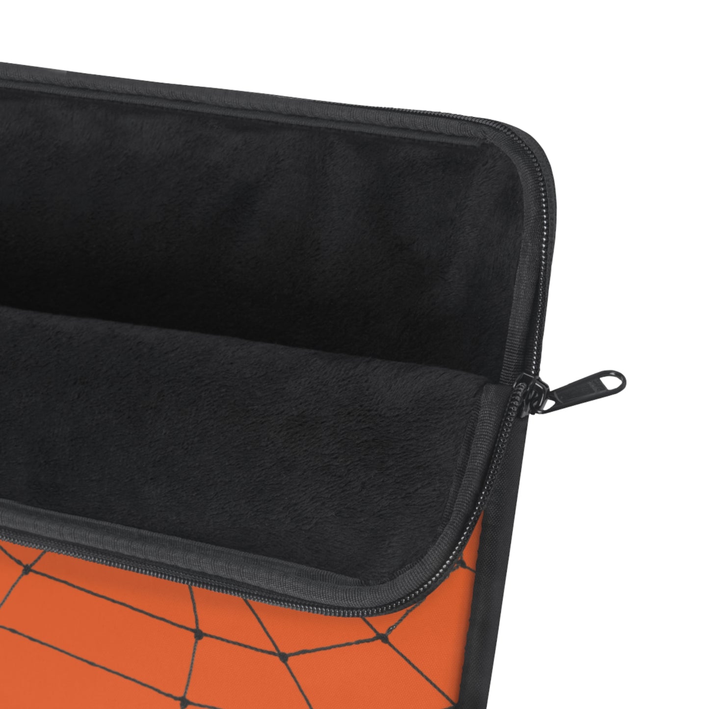 Spider in Web on Orange Laptop Sleeve | Unique Laptop Case for Teens, Gift for Artists, Computer Sleeve, Geeky Tech Accessories