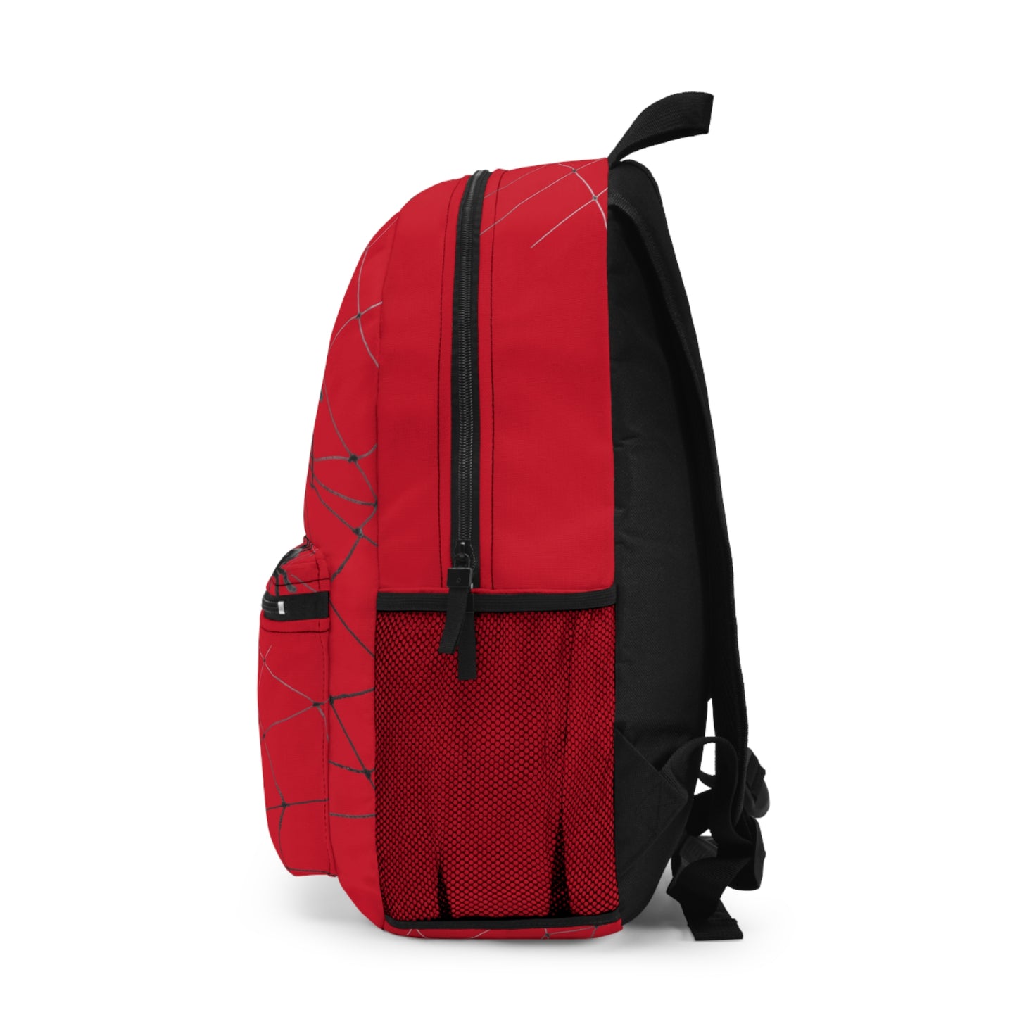 Spider Web on Dark Red Backpack, Stylish Daypack for Spooky Season, Ideal for Halloween, School, and Travel, Trendy Gift for Kids and Teens