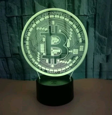 3D Illusion LED Night Light Lamp with Touch & Remote Control, USB Powered Acrylic Bedside Lamp, Color Changing Kids Night Light, Bedroom Decor Mood Lighting, Unique Gift for Adults & Children