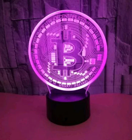 3D Illusion LED Night Light Lamp with Touch & Remote Control, USB Powered Acrylic Bedside Lamp, Color Changing Kids Night Light, Bedroom Decor Mood Lighting, Unique Gift for Adults & Children