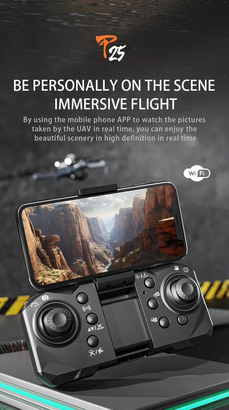 P25 RC Drone GPS 8K Professional with Camera 5G WIFI 360° Obstacle Avoidance FPV Brushless Motor RC Quadcopter Mini Drone