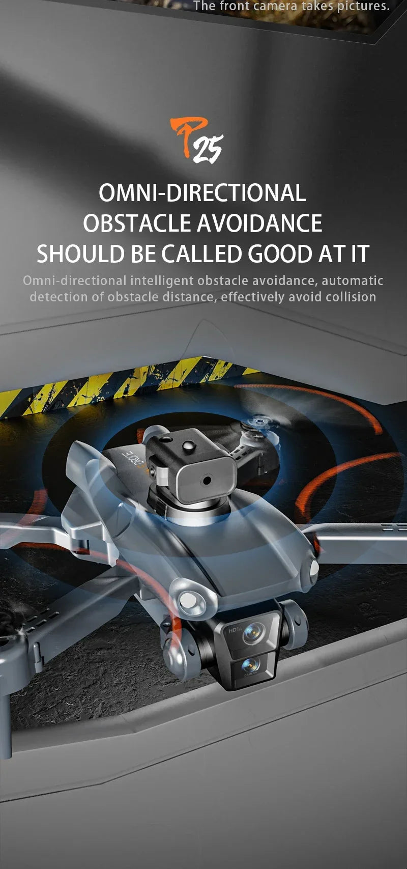 P25 RC Drone GPS 8K Professional with Camera 5G WIFI 360° Obstacle Avoidance FPV Brushless Motor RC Quadcopter Mini Drone