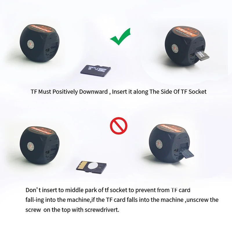 Portable Mini HD 1080P Camera With Night Vision and Motion Detection Indoor Outdoor Small Security Camera Support Hidden TF Card