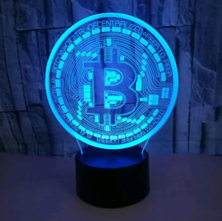 3D Illusion LED Night Light Lamp with Touch & Remote Control, USB Powered Acrylic Bedside Lamp, Color Changing Kids Night Light, Bedroom Decor Mood Lighting, Unique Gift for Adults & Children