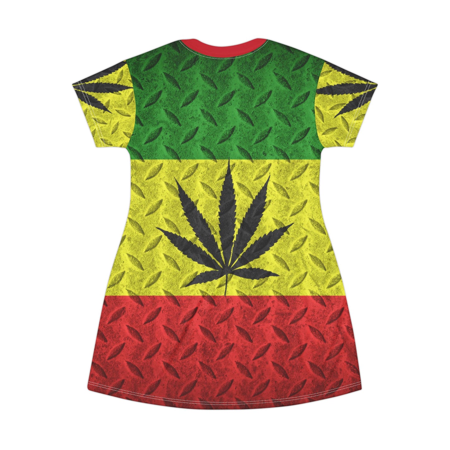 Rasta Vibes T-Shirt Dress, Chill Summer Dress, Boho Casual Wear, Hippie Style Dress, Festival Outfit, Eco-Friendly Fashion