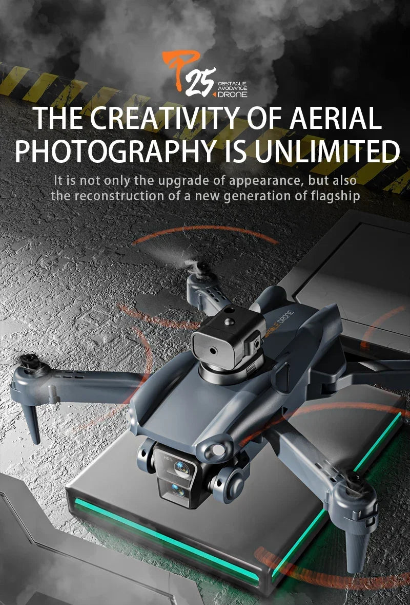 P25 RC Drone GPS 8K Professional with Camera 5G WIFI 360° Obstacle Avoidance FPV Brushless Motor RC Quadcopter Mini Drone