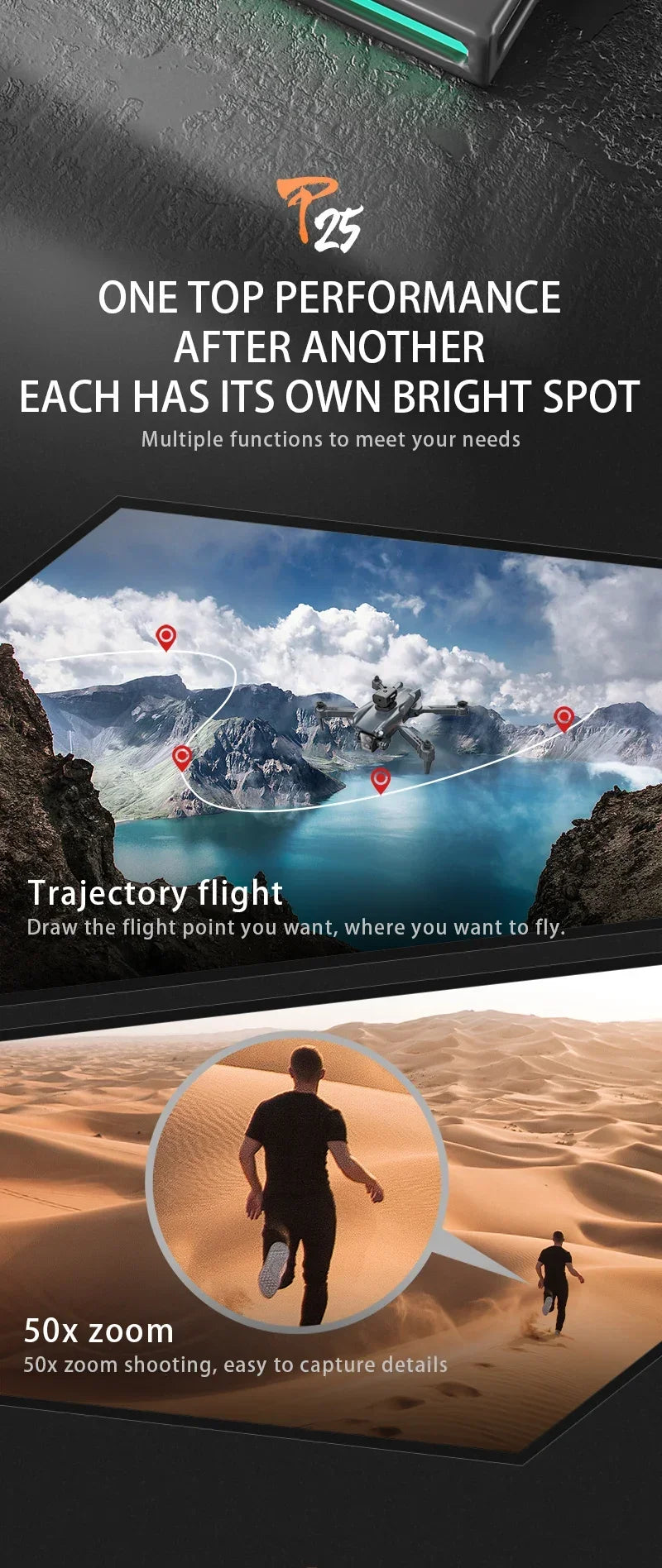 P25 RC Drone GPS 8K Professional with Camera 5G WIFI 360° Obstacle Avoidance FPV Brushless Motor RC Quadcopter Mini Drone