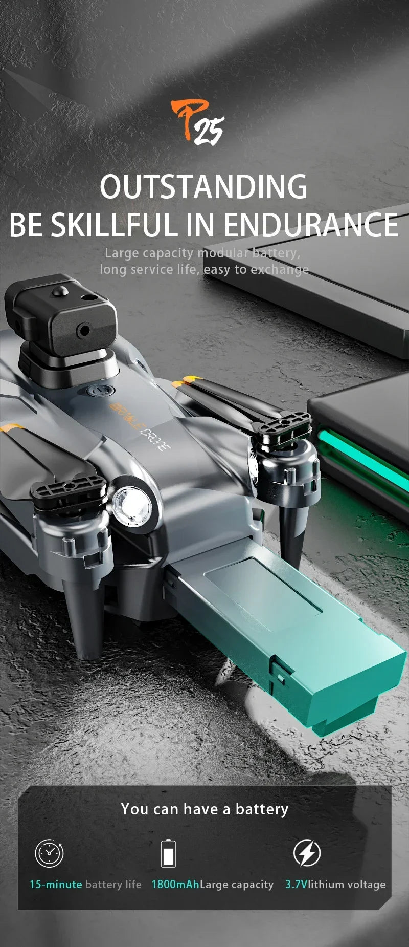 P25 RC Drone GPS 8K Professional with Camera 5G WIFI 360° Obstacle Avoidance FPV Brushless Motor RC Quadcopter Mini Drone