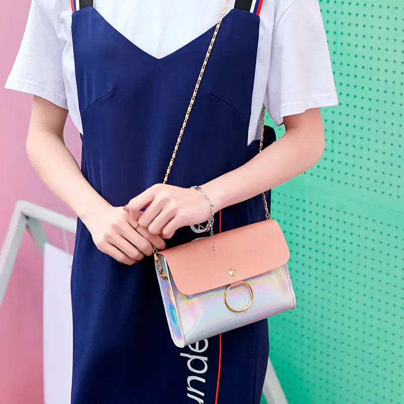 Women's Mini Chain Round Shoulder Bag (Handheld Tote)