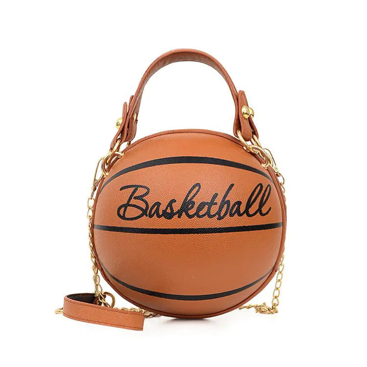 Versatile Pink Football & Basketball Shoulder Bag