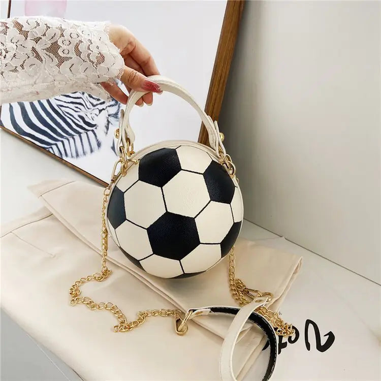Versatile Pink Football & Basketball Shoulder Bag